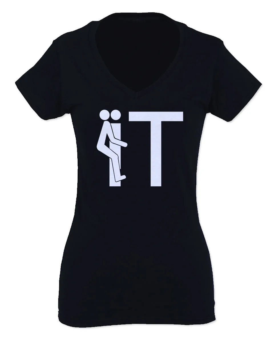 VICES AND VIRTUESS The Best Cool Hilarious Fuck it Funny Offensive Graphic For Women V neck fitted T Shirt