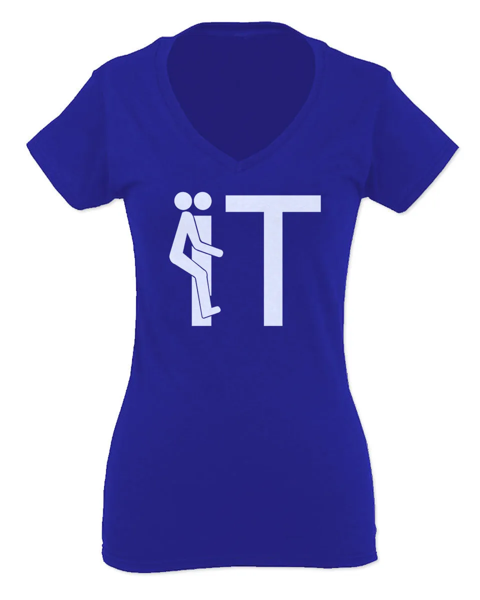 VICES AND VIRTUESS The Best Cool Hilarious Fuck it Funny Offensive Graphic For Women V neck fitted T Shirt