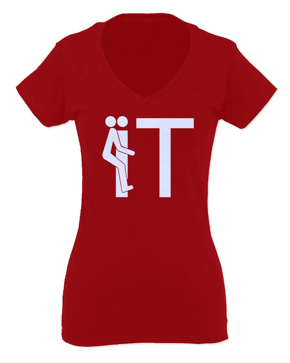 VICES AND VIRTUESS The Best Cool Hilarious Fuck it Funny Offensive Graphic For Women V neck fitted T Shirt