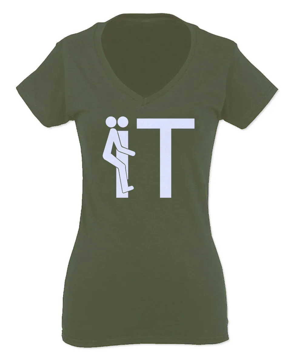 VICES AND VIRTUESS The Best Cool Hilarious Fuck it Funny Offensive Graphic For Women V neck fitted T Shirt