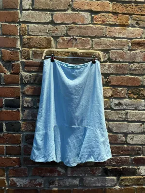 vintage 00s tres you linen blend knee-length skirt