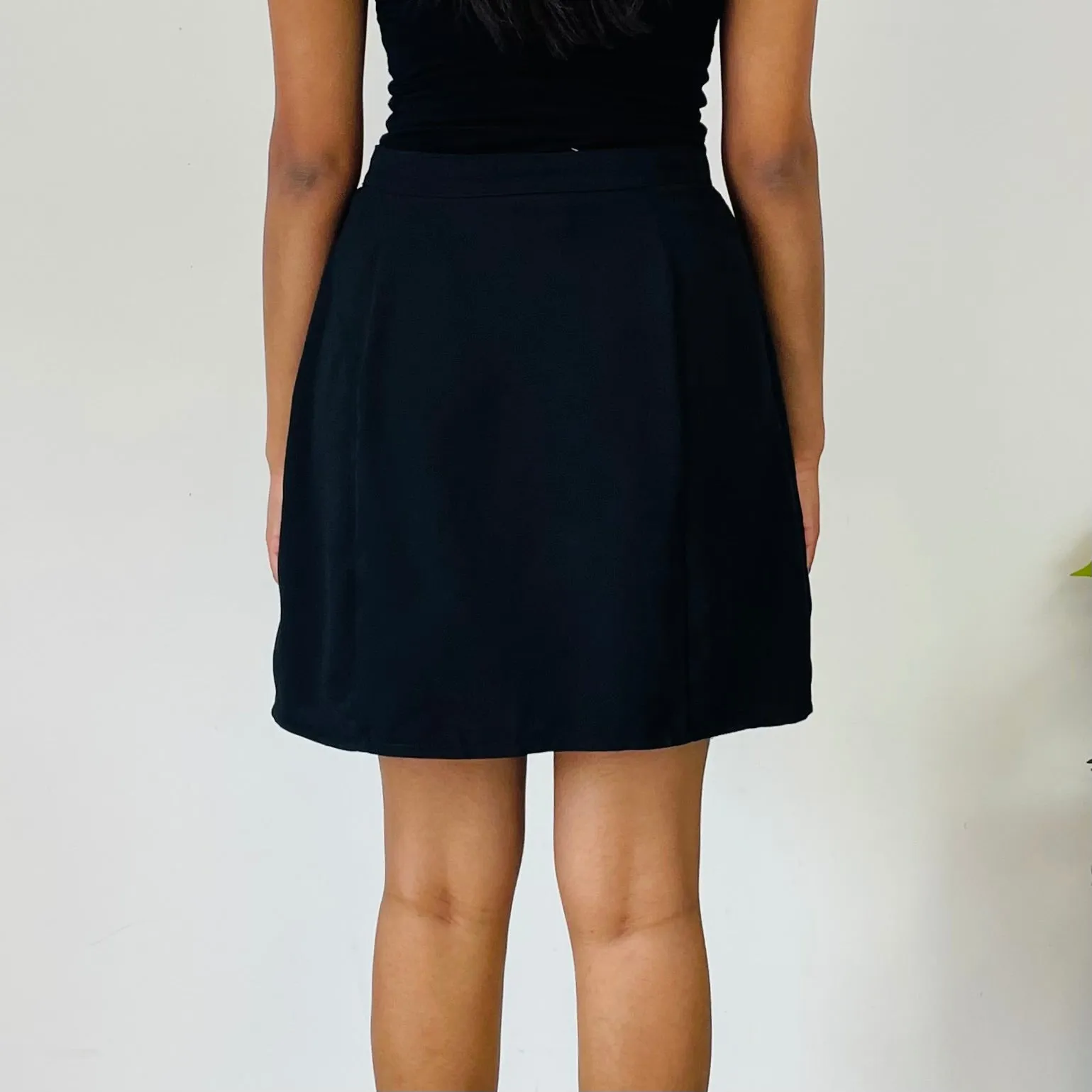 Vintage Button Up Mini Skirt (S)