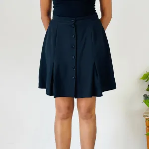 Vintage Button Up Mini Skirt (S)