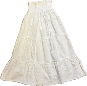 Vintage Havana- White Maxi Skirt