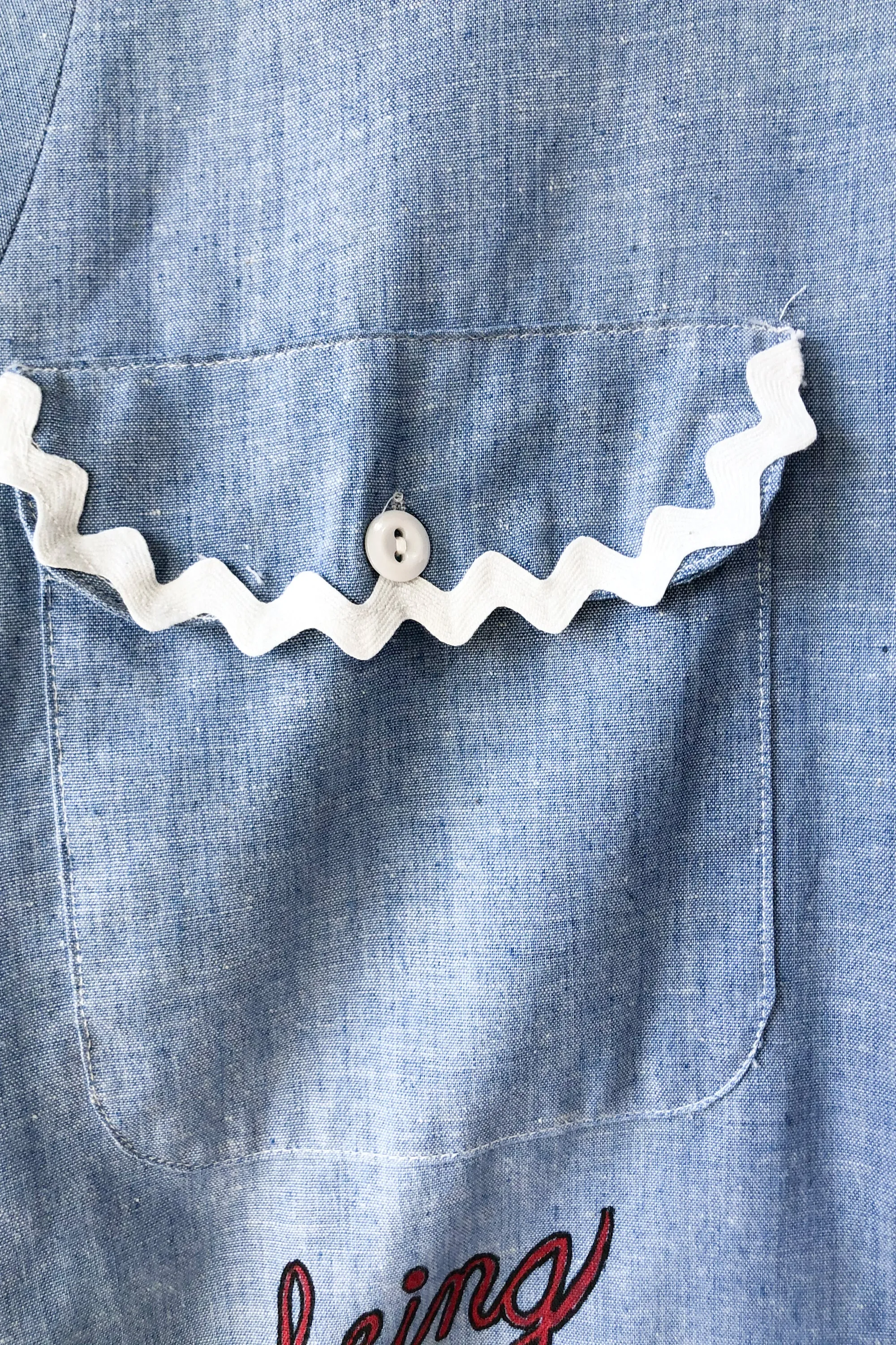 Vintage Kmart "Grandma" Chambray Shirt