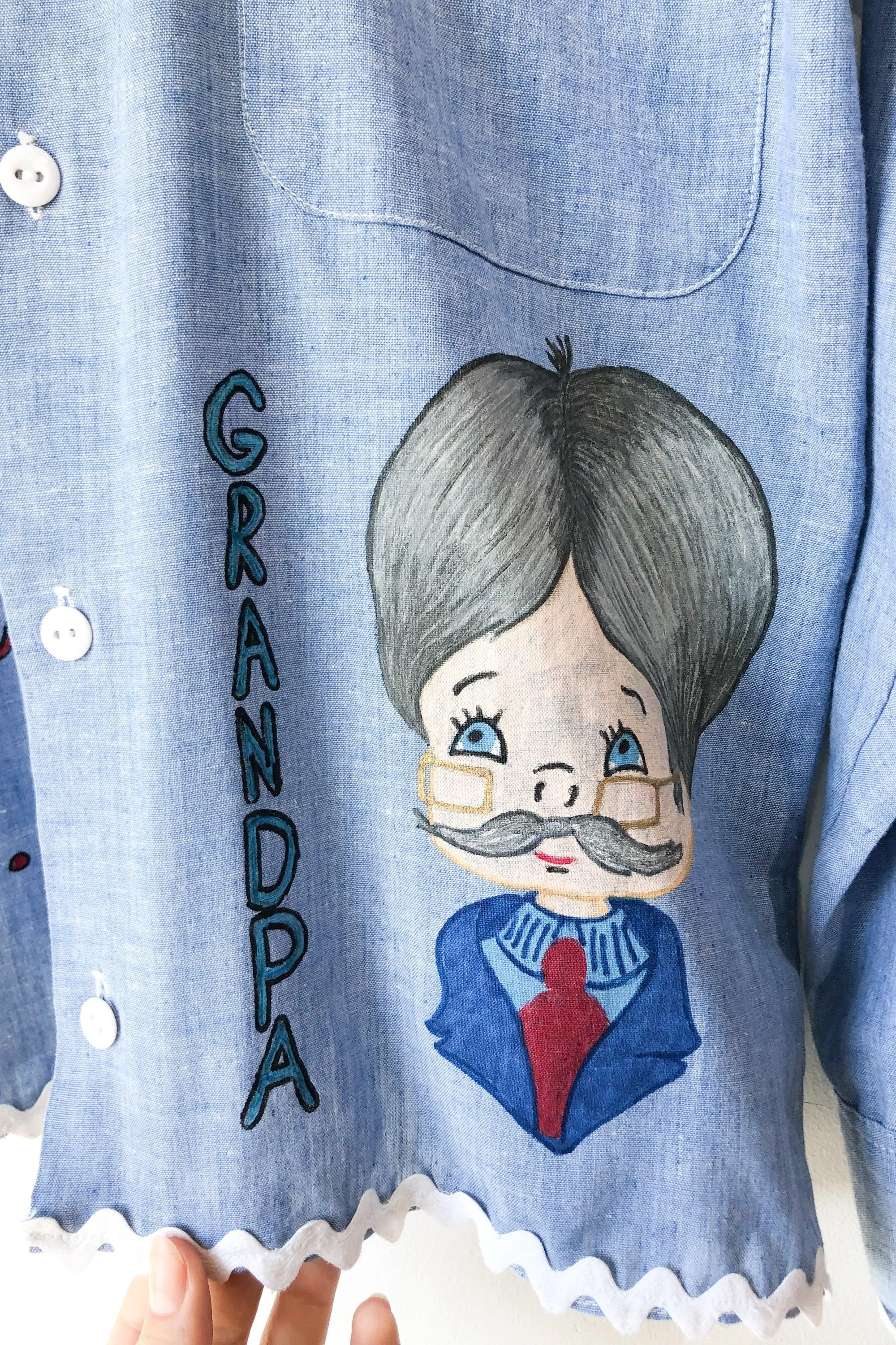 Vintage Kmart "Grandma" Chambray Shirt