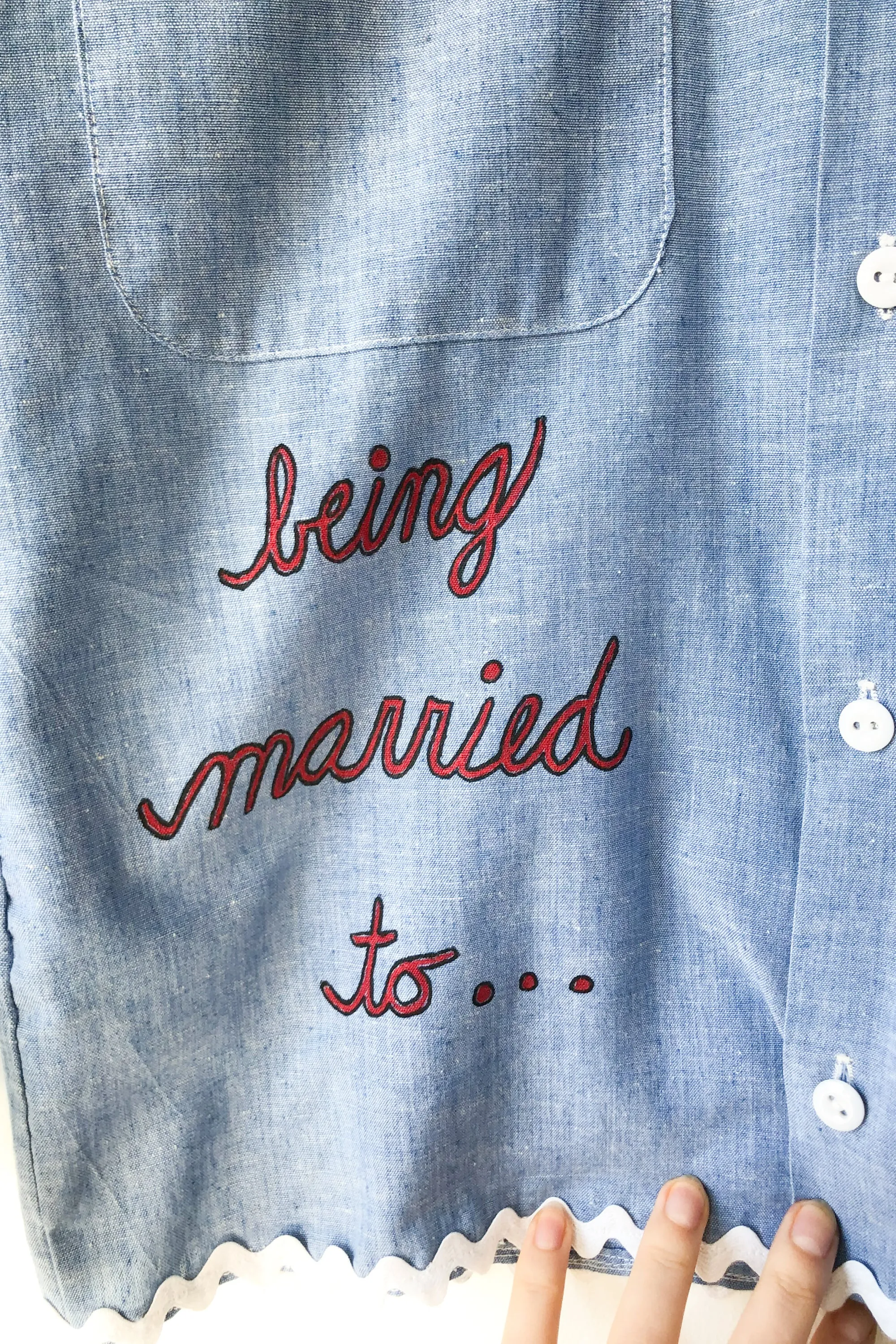 Vintage Kmart "Grandma" Chambray Shirt