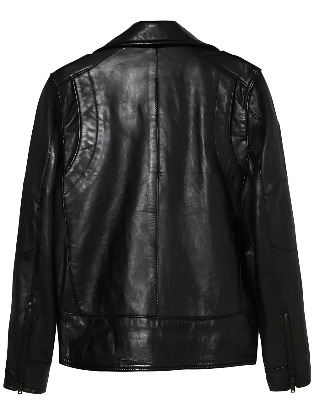 Vintage Rose Moto Leather Jacket for Girls
