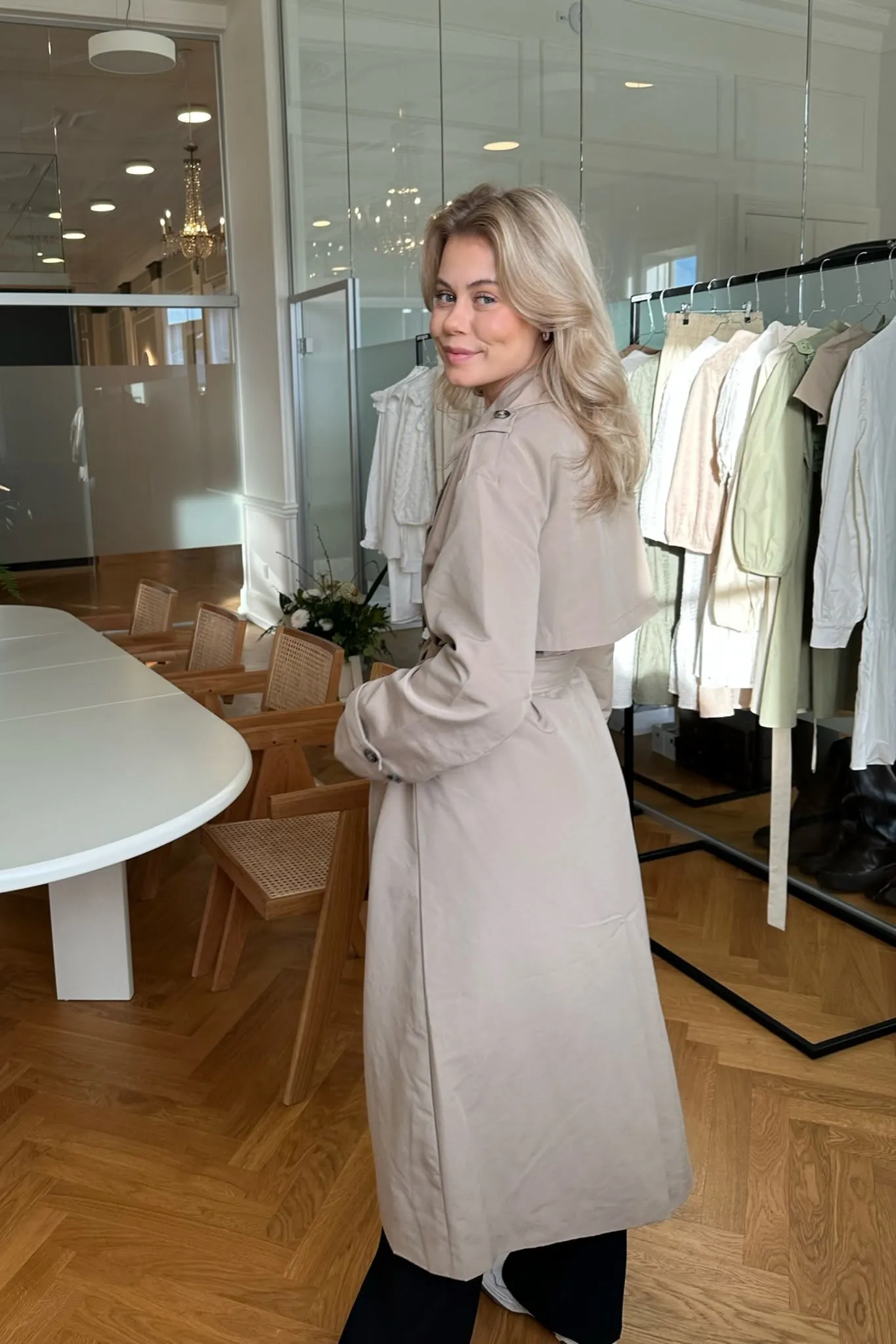 VMChloe Lang Trenchcoat - Beige