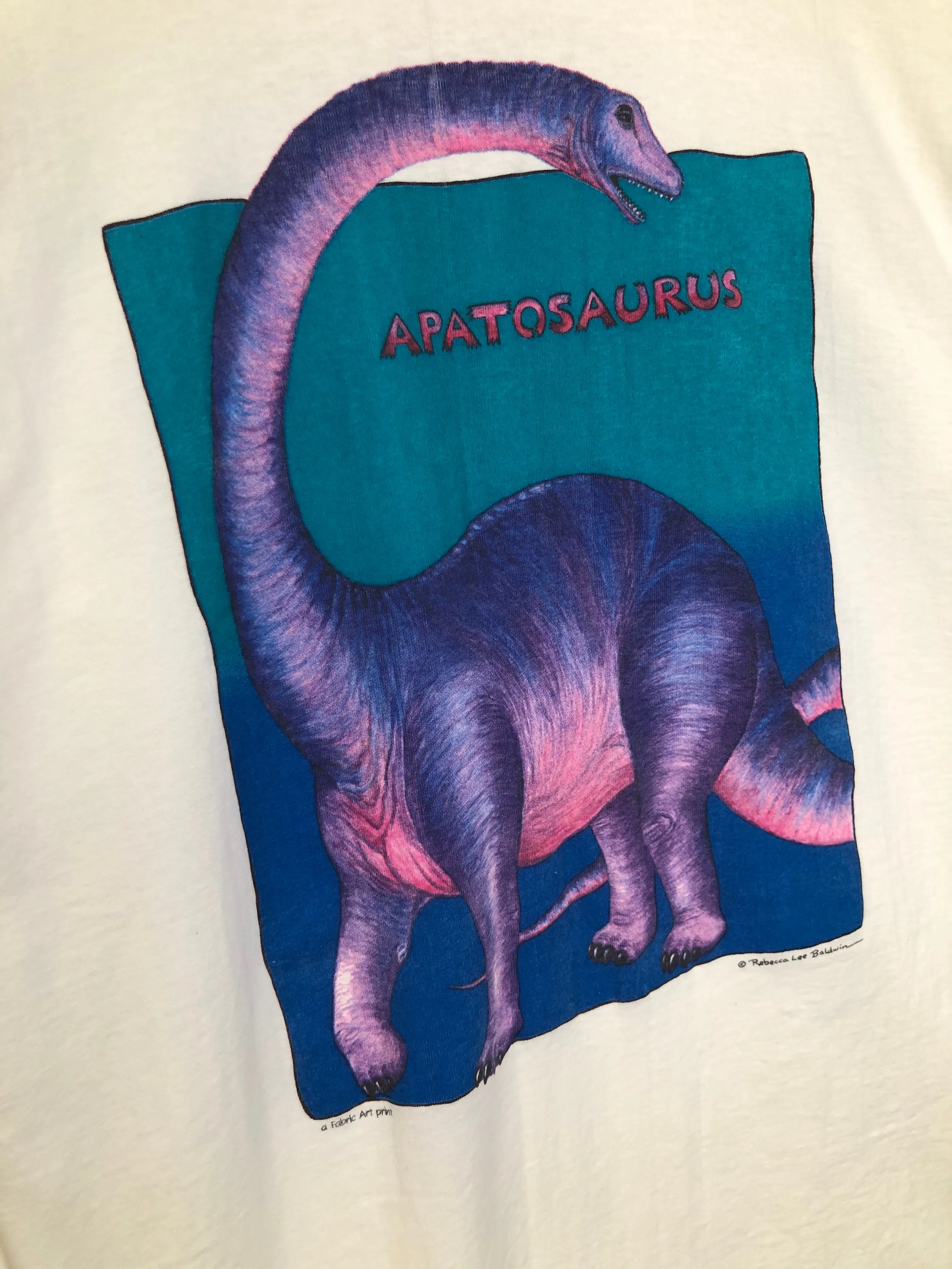 VTG "Apatosaurus" Animal Art Tee (L and XL)