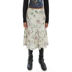 Wavy Floral Skirt