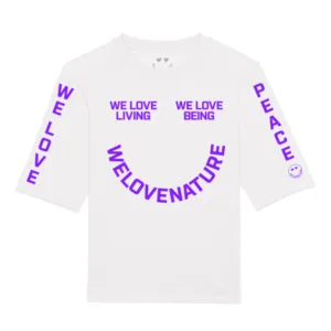 We Love Slogan Boyfriend T-shirt