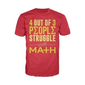 Weird Science 4 Out Of 3 People Official Men's T-shirt (Red)