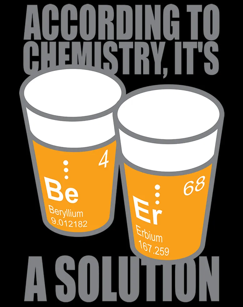 Weird Science Be-Er: It's A Solution Official Women's T-shirt (Black)
