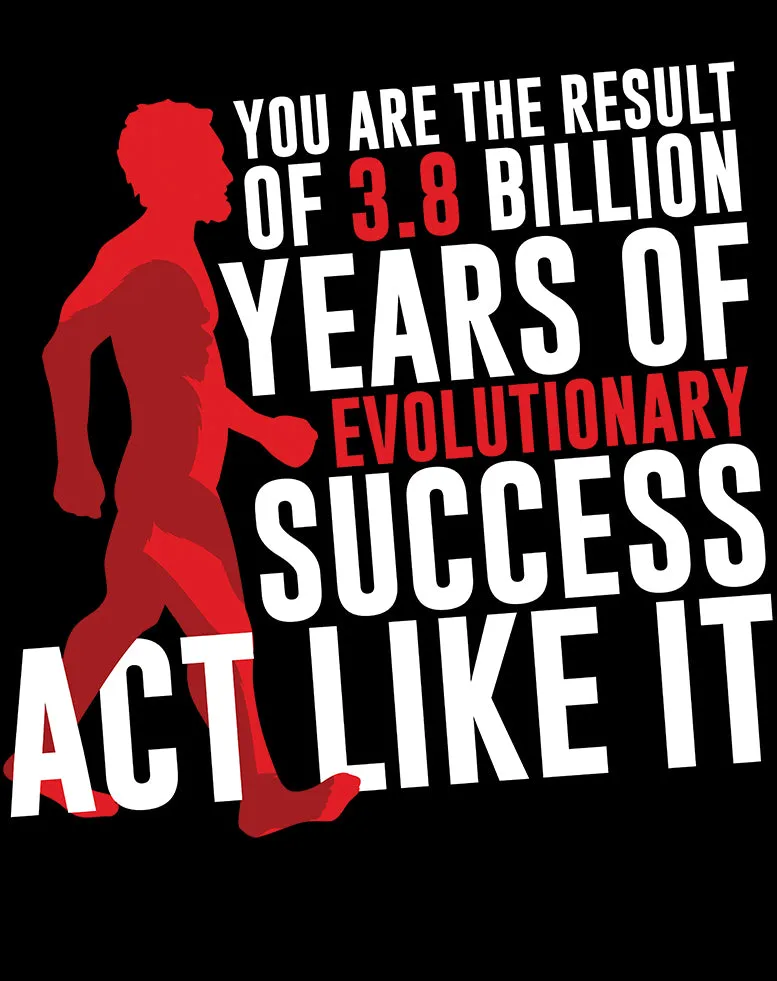 Weird Science Evolutionary Success Official Men's T-shirt (Black)