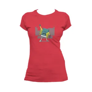 Weird Science Freddie Mercury Official Women's T-shirt (Red)