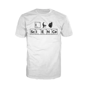 Weird Science I (Stick Figure Anatomical Heart) Science Official Men's T-shirt (White)