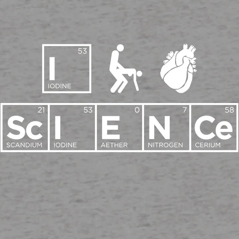 Weird Science I (Stick Figure Anatomical Heart) Science Official Women's T-shirt (Heather Grey)