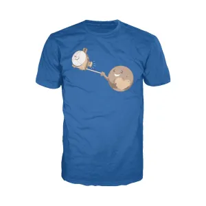 Weird Science Pluto Selfie Official Men's T-shirt (Royal Blue)