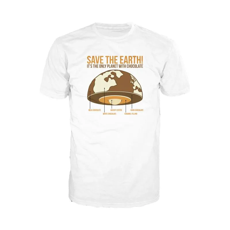 Weird Science Save The Earth - Chocolate Official Men's T-Shirt (White)