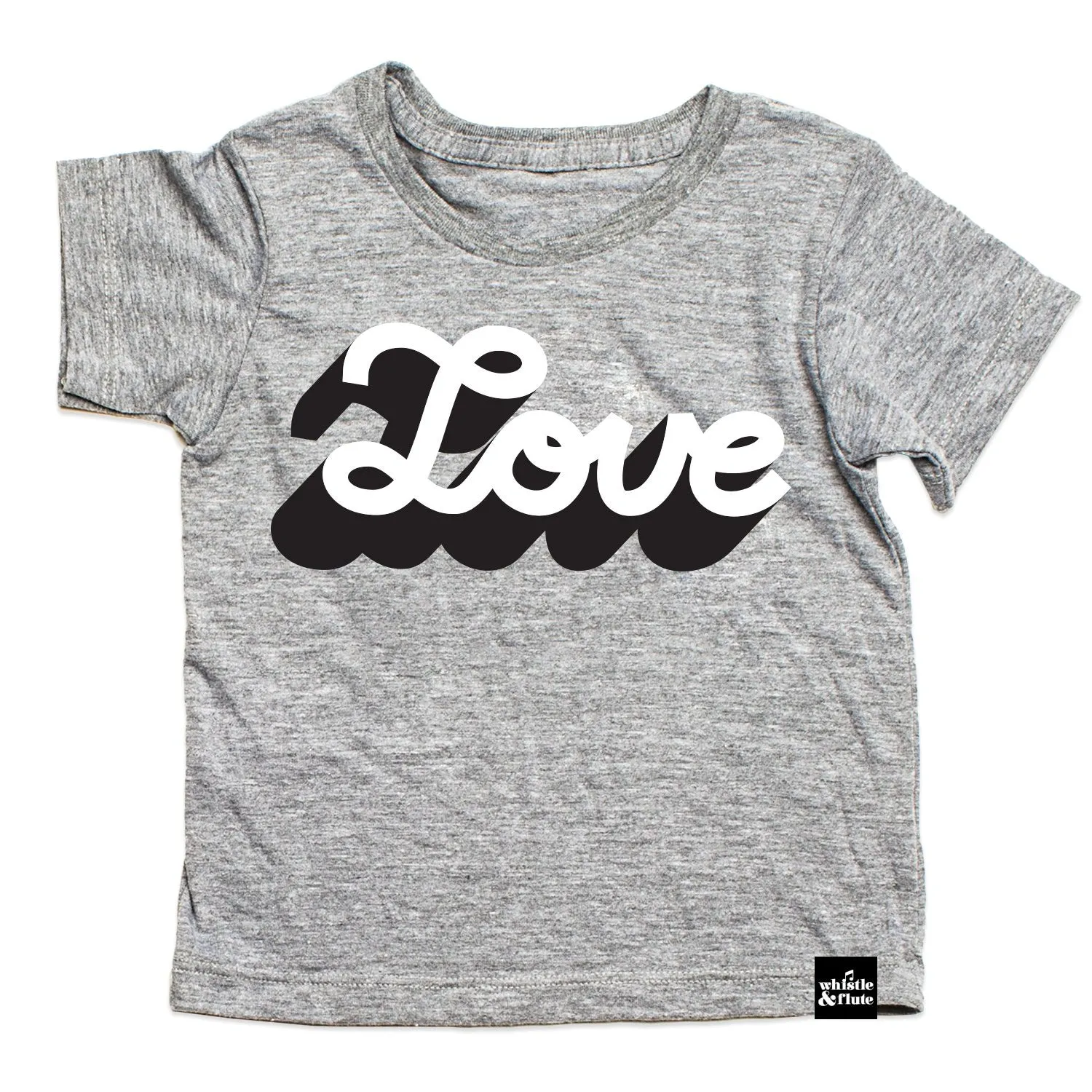 Whistle and Flute Love Script T-Shirt