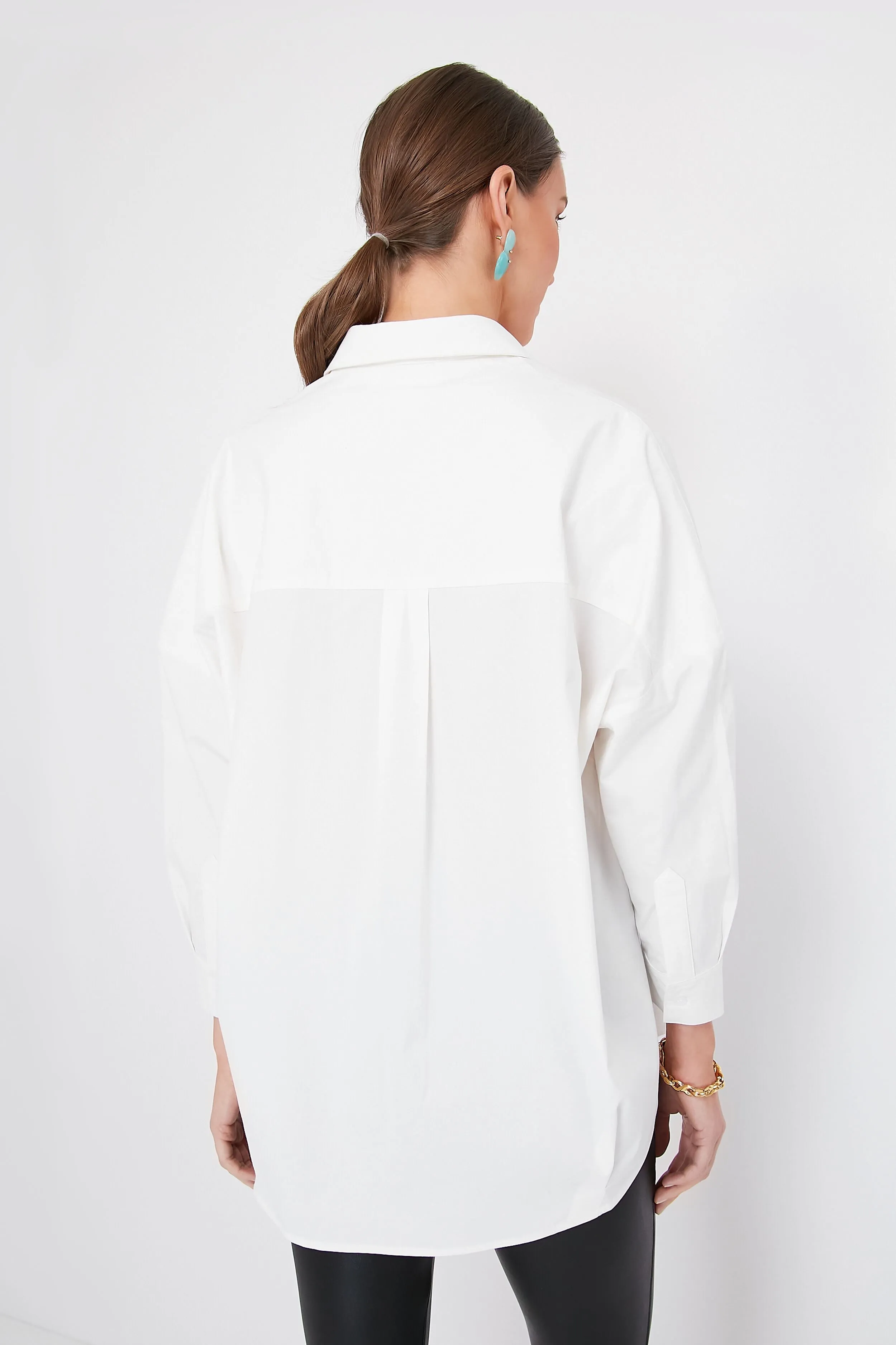 White Loudon Popover Shirt