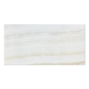 White Onyx (Bianco Fantastico) 12 X 24 Field Tile, Vein-Cut, Polished (2 pcs. 3" X 6" Sample Set)