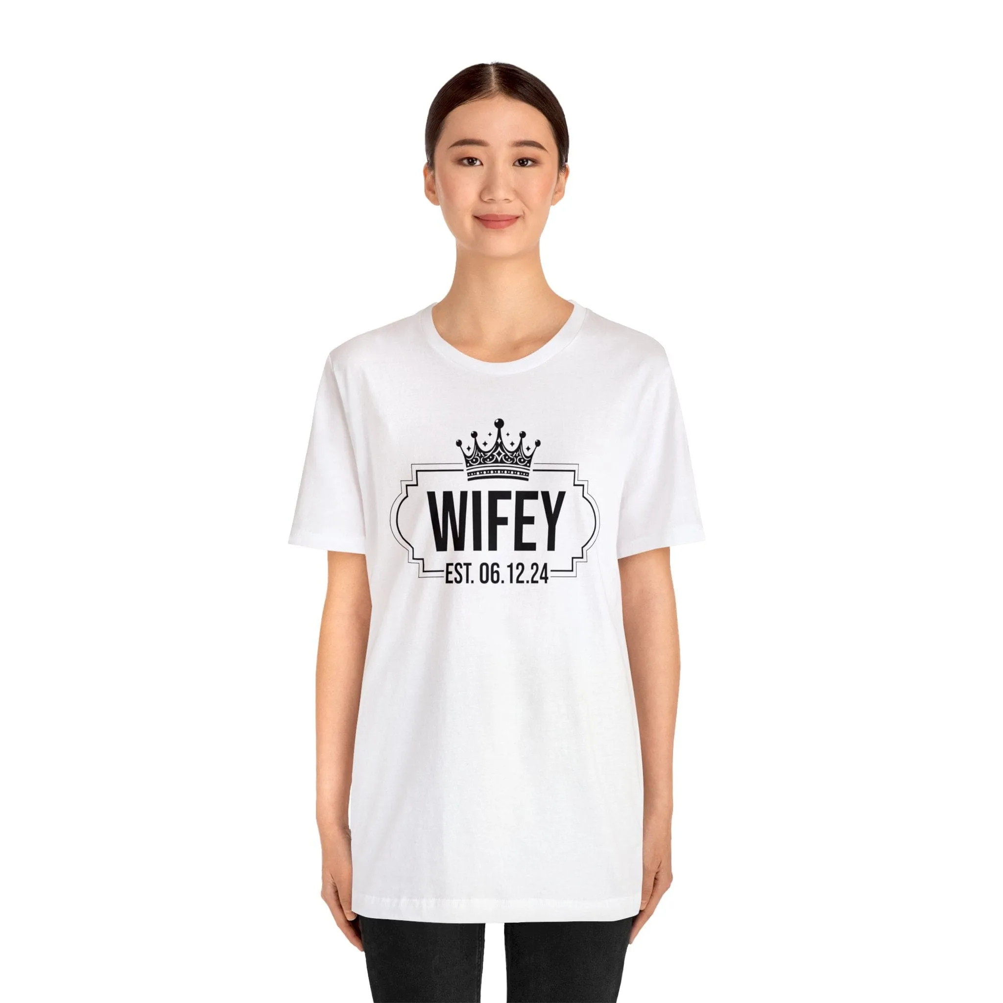Wifey & Hubby Personalized T-Shirts - Add Your Special Date