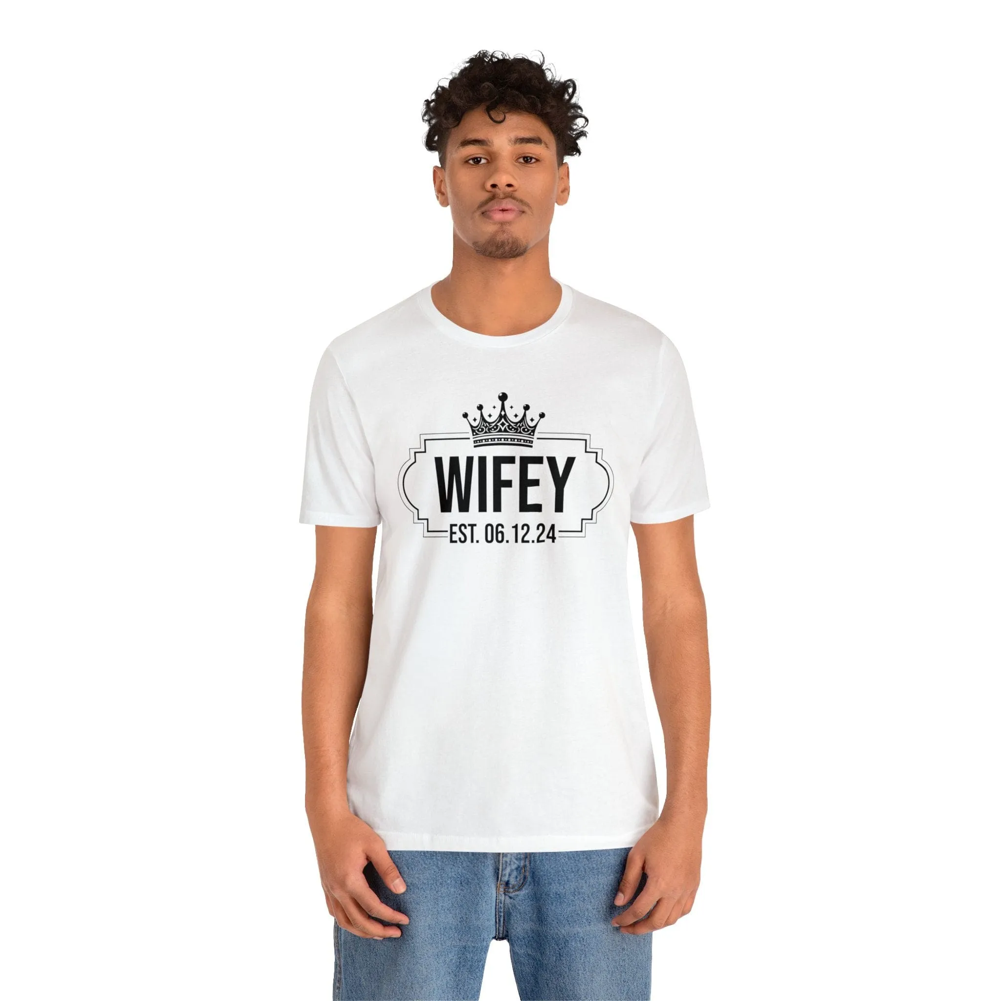 Wifey & Hubby Personalized T-Shirts - Add Your Special Date