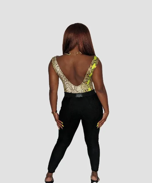 Wild Thang Snake Print Bodysuit