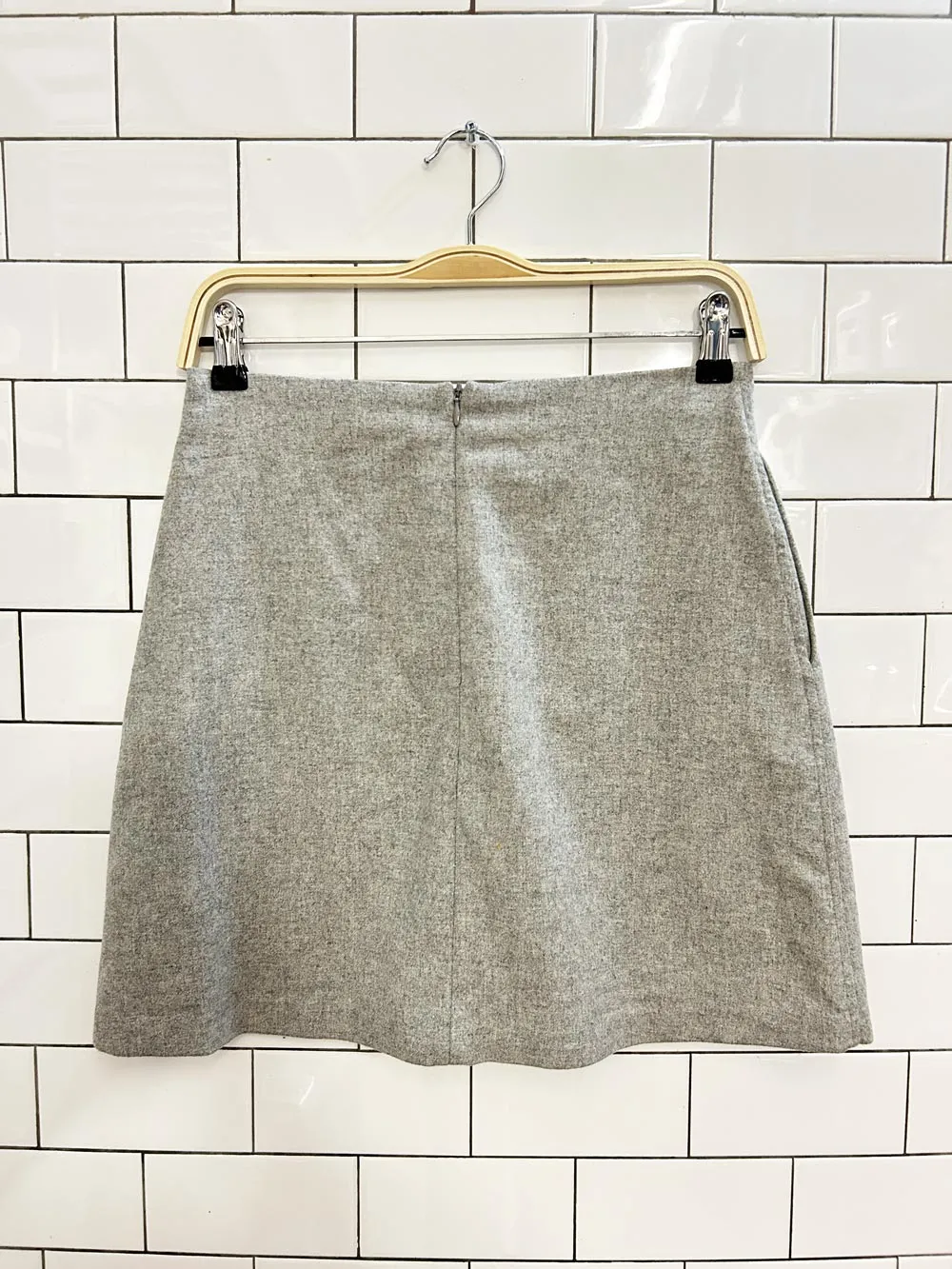 wilfred wool blend mini skirt