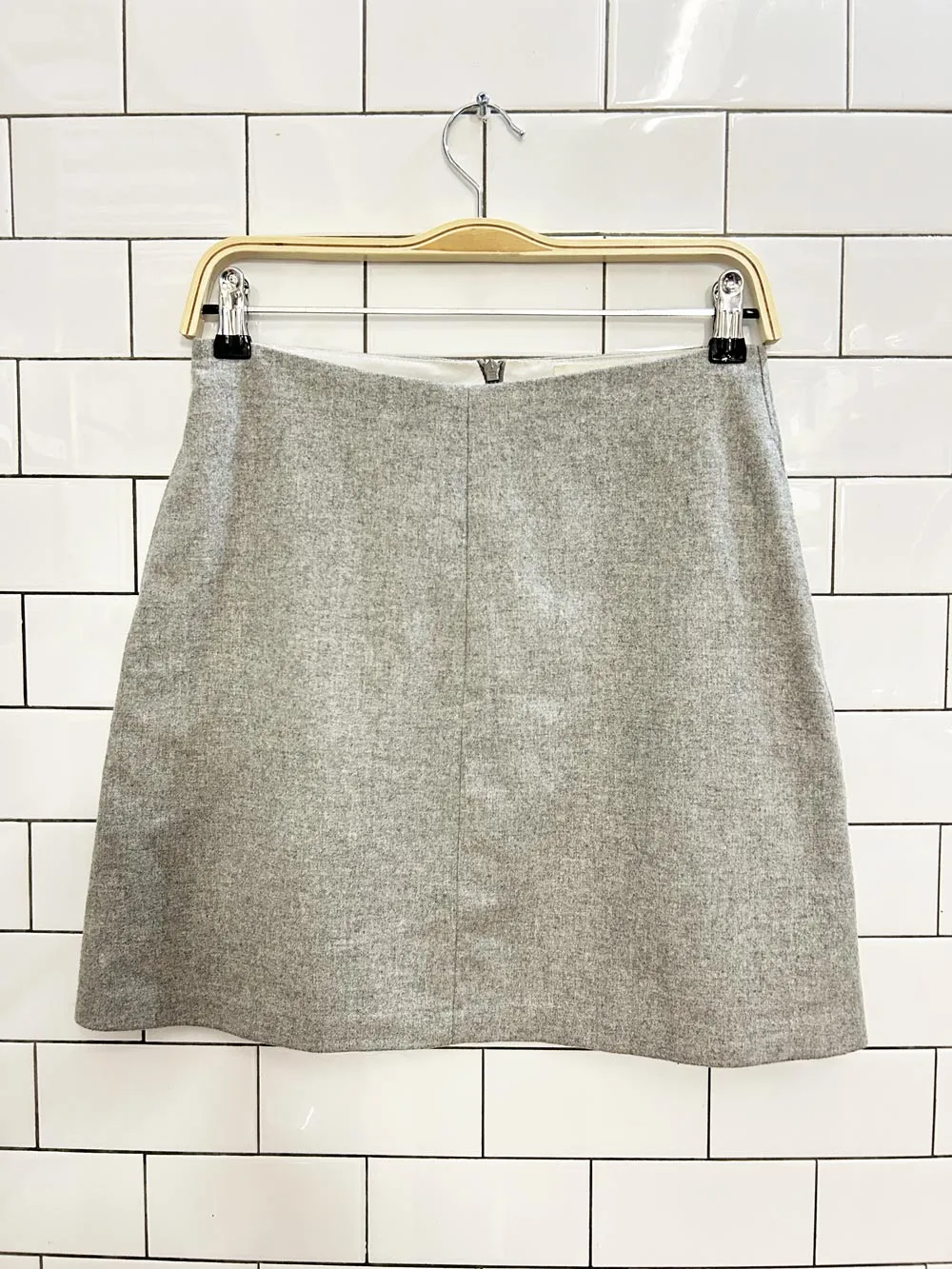 wilfred wool blend mini skirt