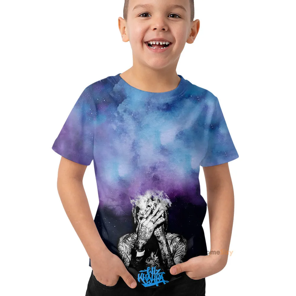 Wiz Khalifa Smoking Kid Tshirt QT211699Hf