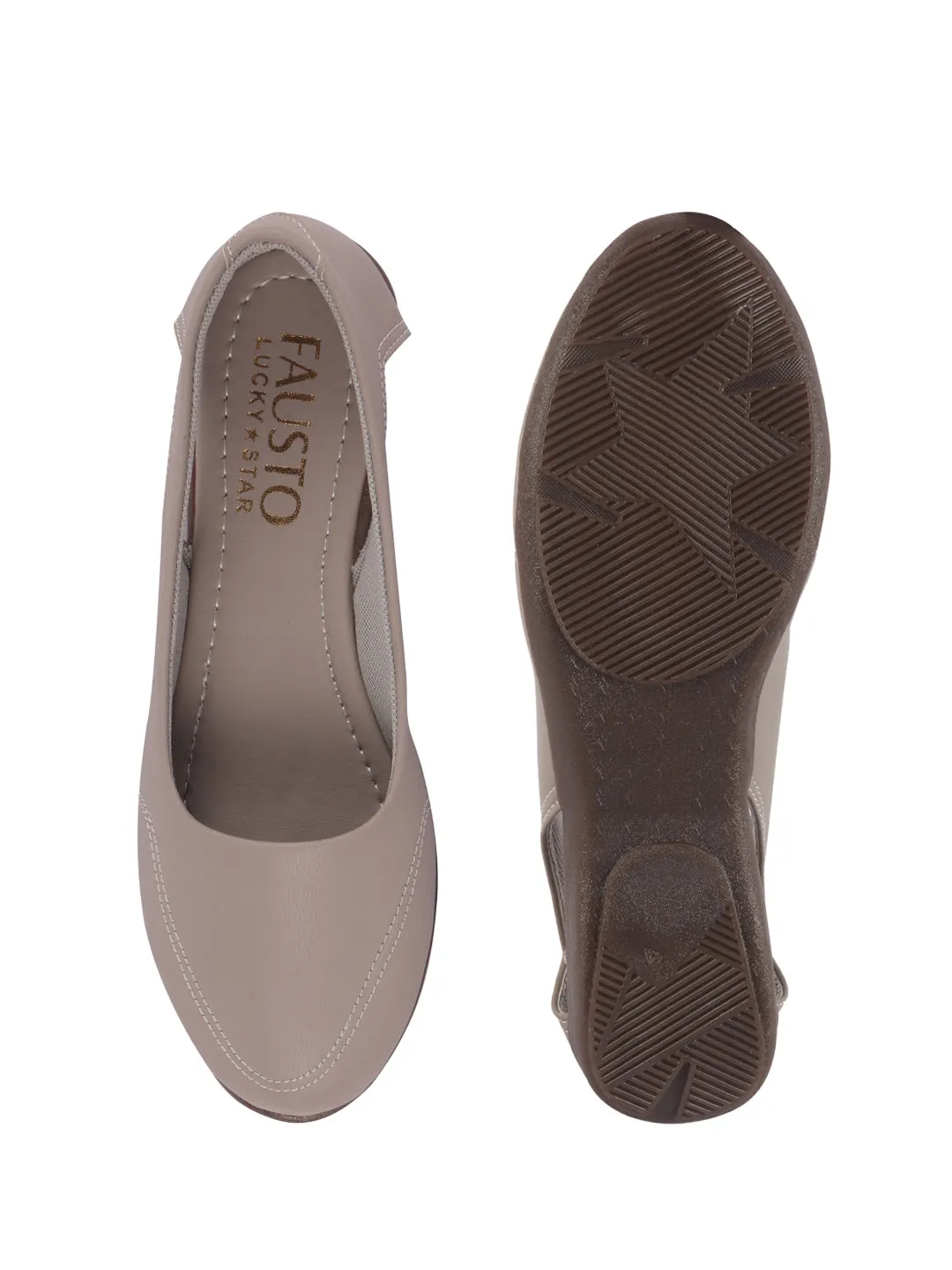 Women Grey Stylish Backless Casual Ballets | Low Heel Cut-Out Slip-On Ballerinas | Comfortable Walking Flats Sandals | Memory Cusion Insole