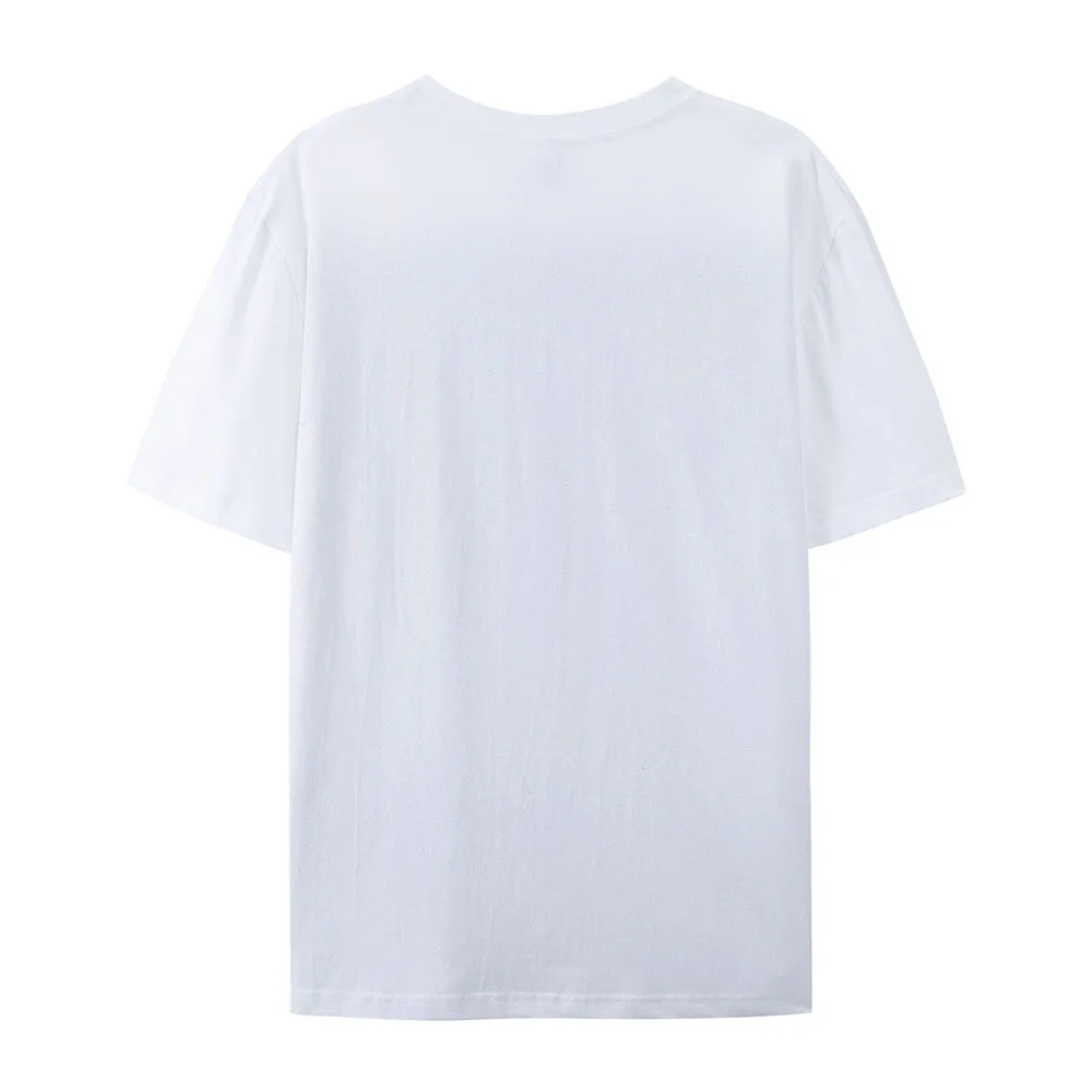 Women Happy Valentine's Day Heart Shape Print Graphic T-shirt