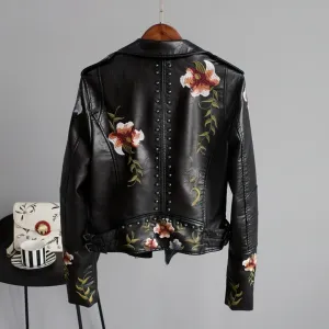Women's fashion leather jackets
