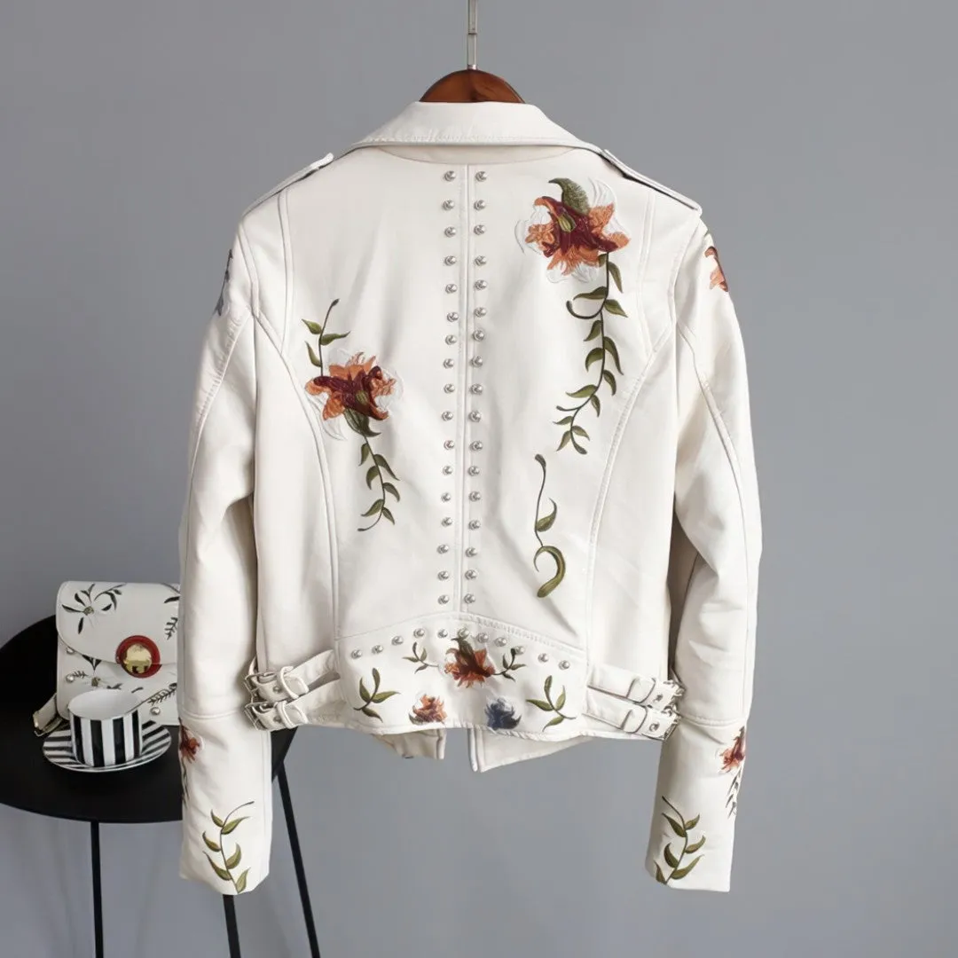 Women's fashion leather jackets