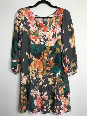 Womens Size 6 Misses Gray Meadow Rue Dress