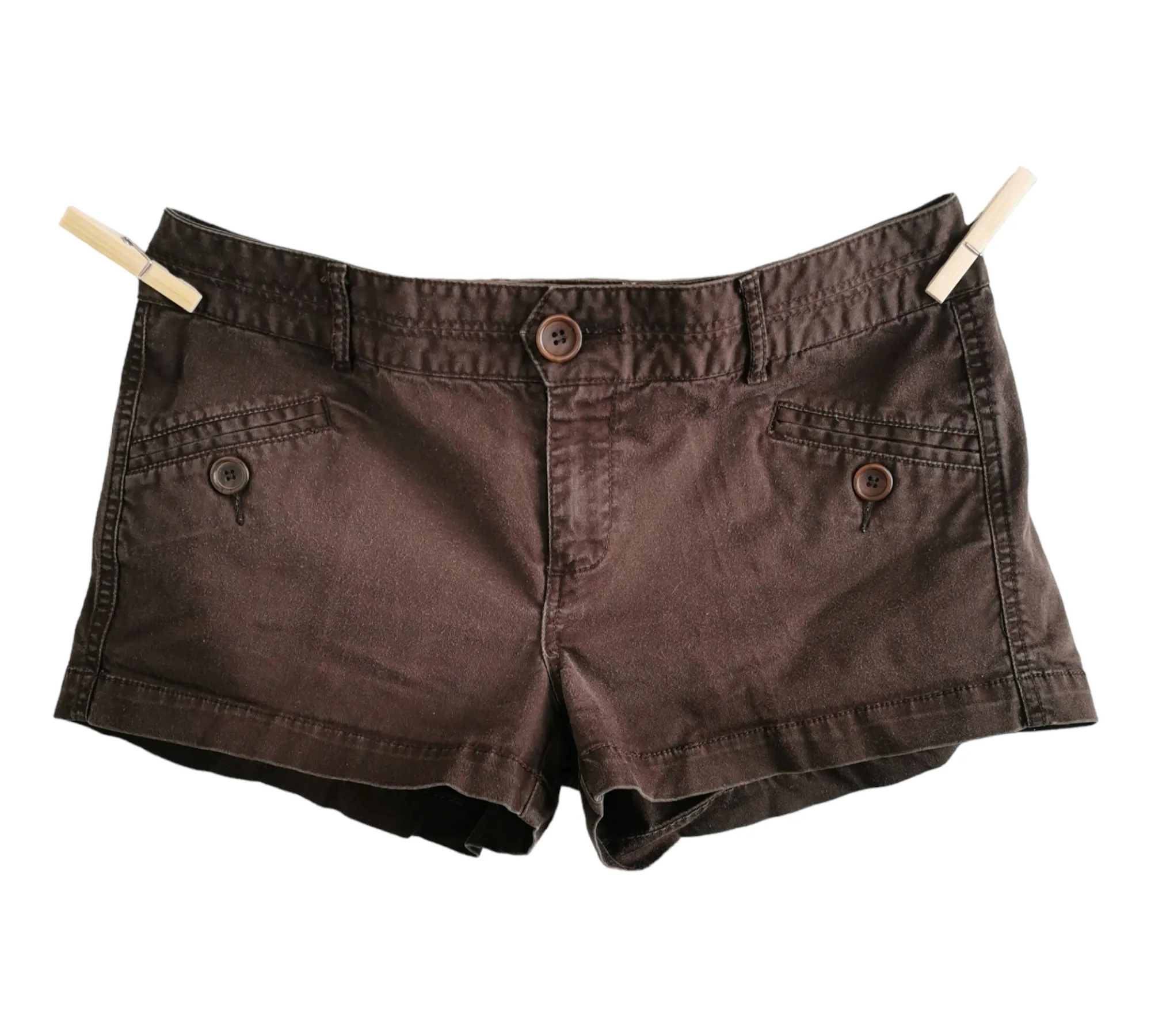 WOMENS SIZE 7/8 or TEEN GIRL - JACOB CONNECTION, Brown Stretch Shorts VGUC B17