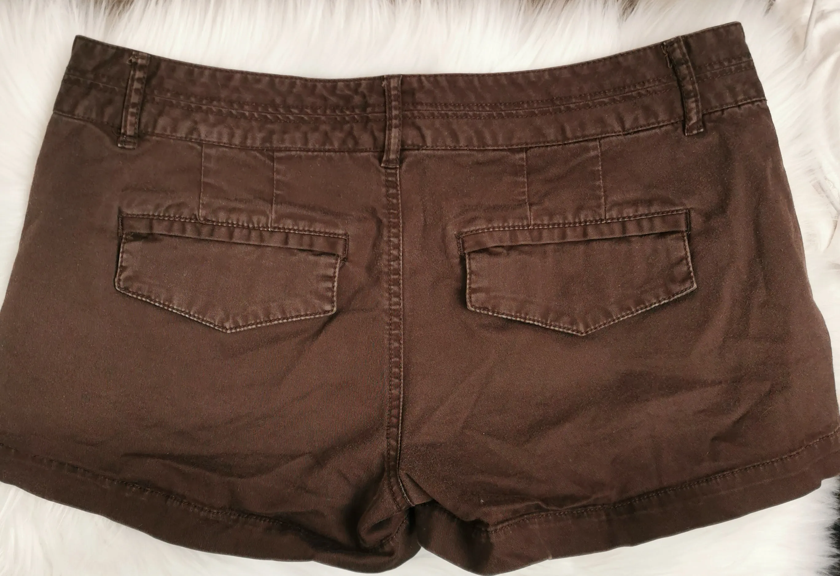WOMENS SIZE 7/8 or TEEN GIRL - JACOB CONNECTION, Brown Stretch Shorts VGUC B17