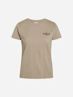 Womens Small Logo Tee - Sand