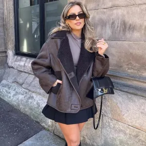 Women's Tatjana Oversized Faux Fur Durable Jacket