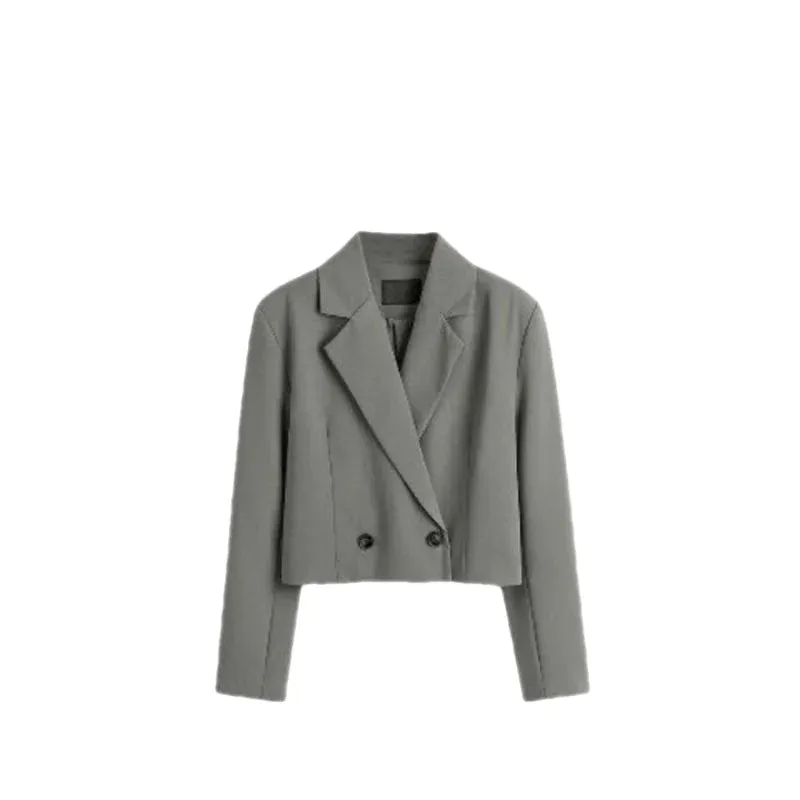 Women's Vintage Wool Blazer - Double Breasted