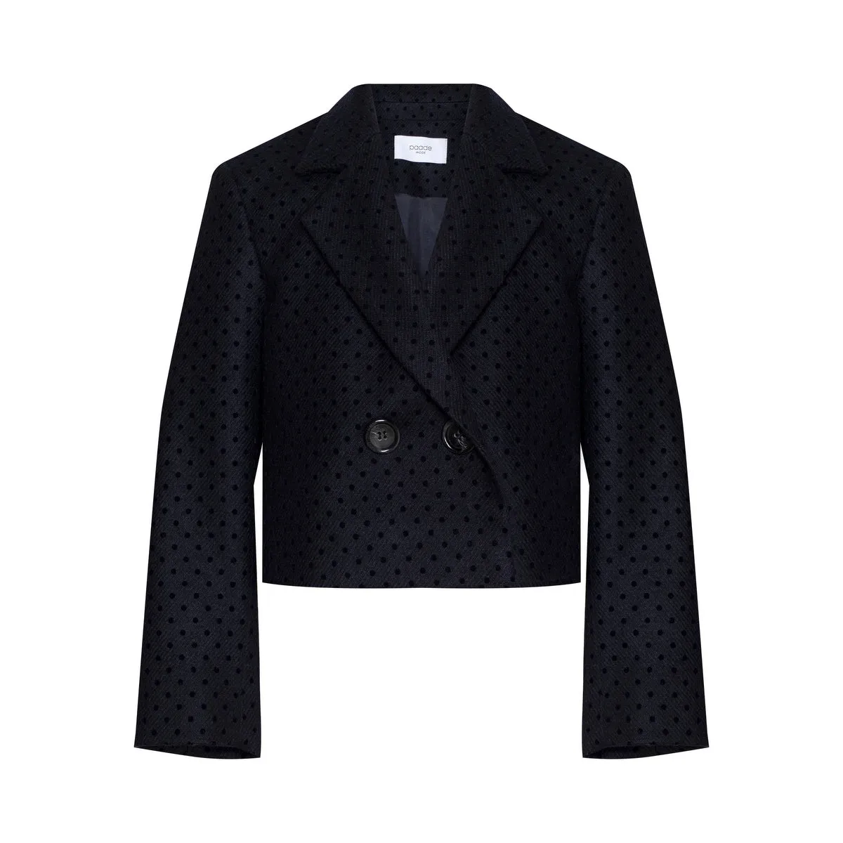 Wool Crop Jacket Onyx, Dark Blue