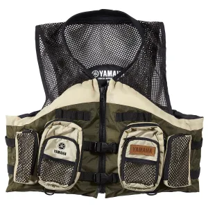Yamaha MAR-18FSH-GN-2X - Nylon Mesh Fishing Lifejacket