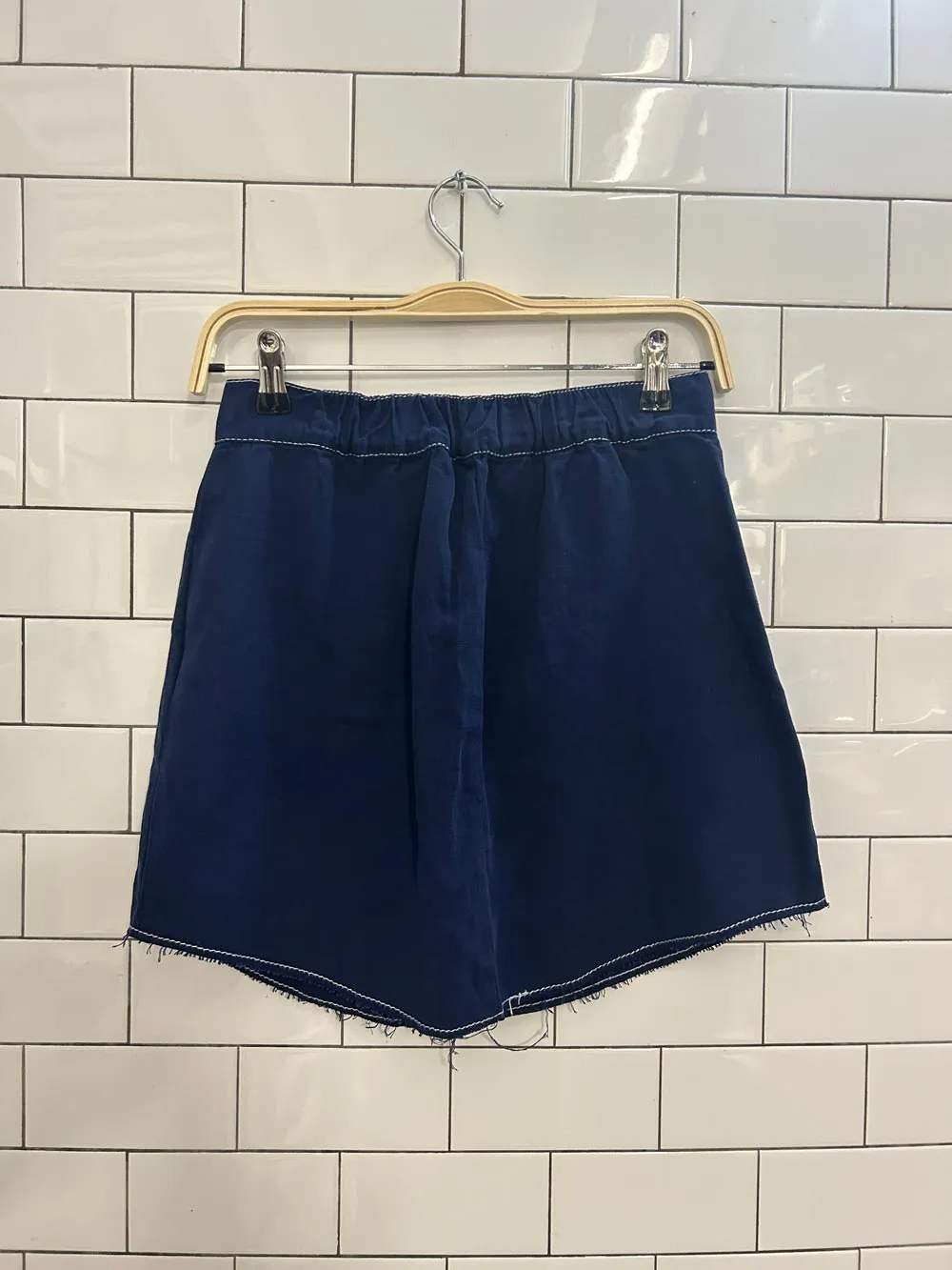 zara full button mini skirt