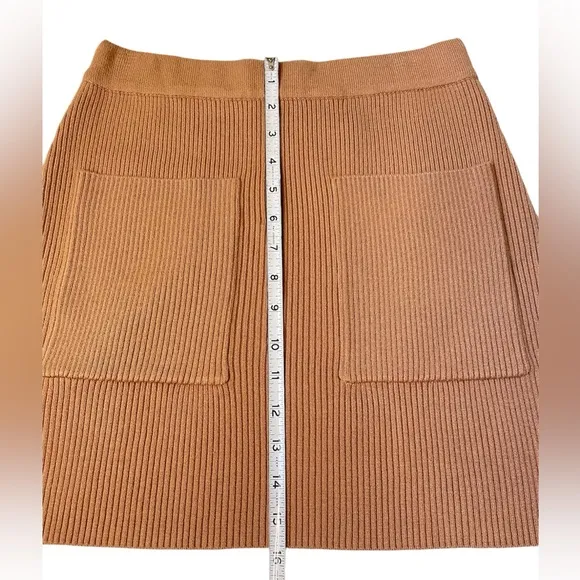 Zara Ribbed knit Pocket Mini A Line pull on Skirts